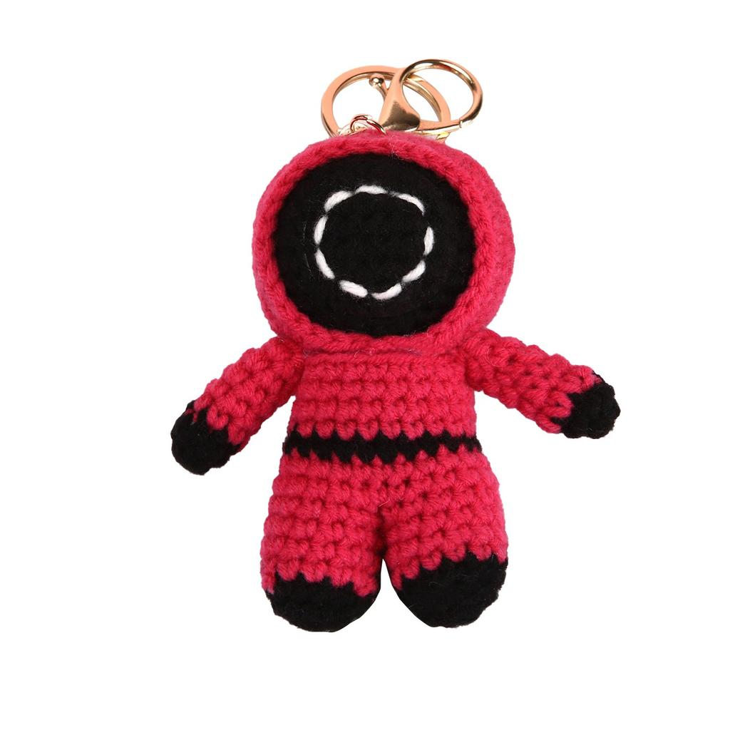 Handmade Wool Knitted Ornaments, Cute Positive Energy Funny Doll Ornaments