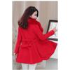 New Woolen Women's Coat Autumn and Winter Fur Collar Nizi Coat Korean Style Slim Top