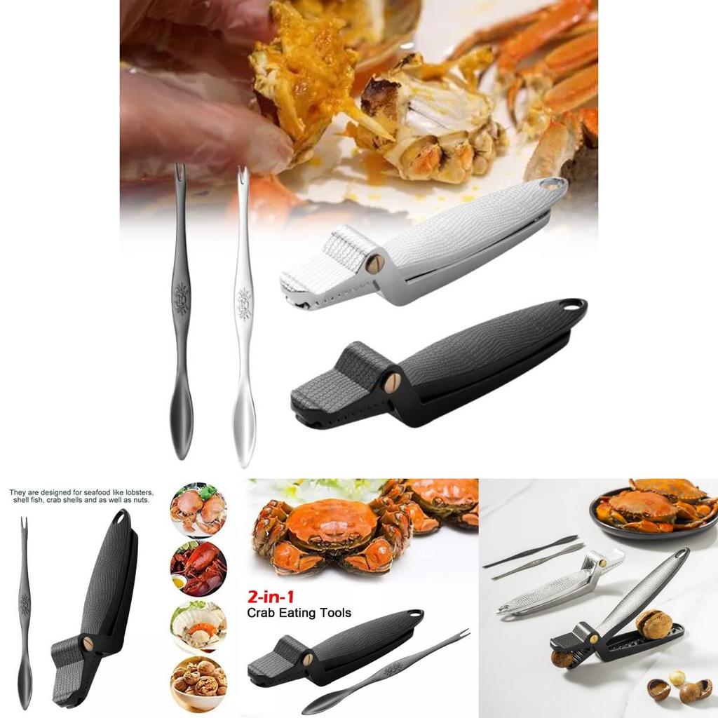 Инновационный набор многофункциональных щипцов для крабов из цинкового сплава, современные минималистичные инструменты для поедания крабов