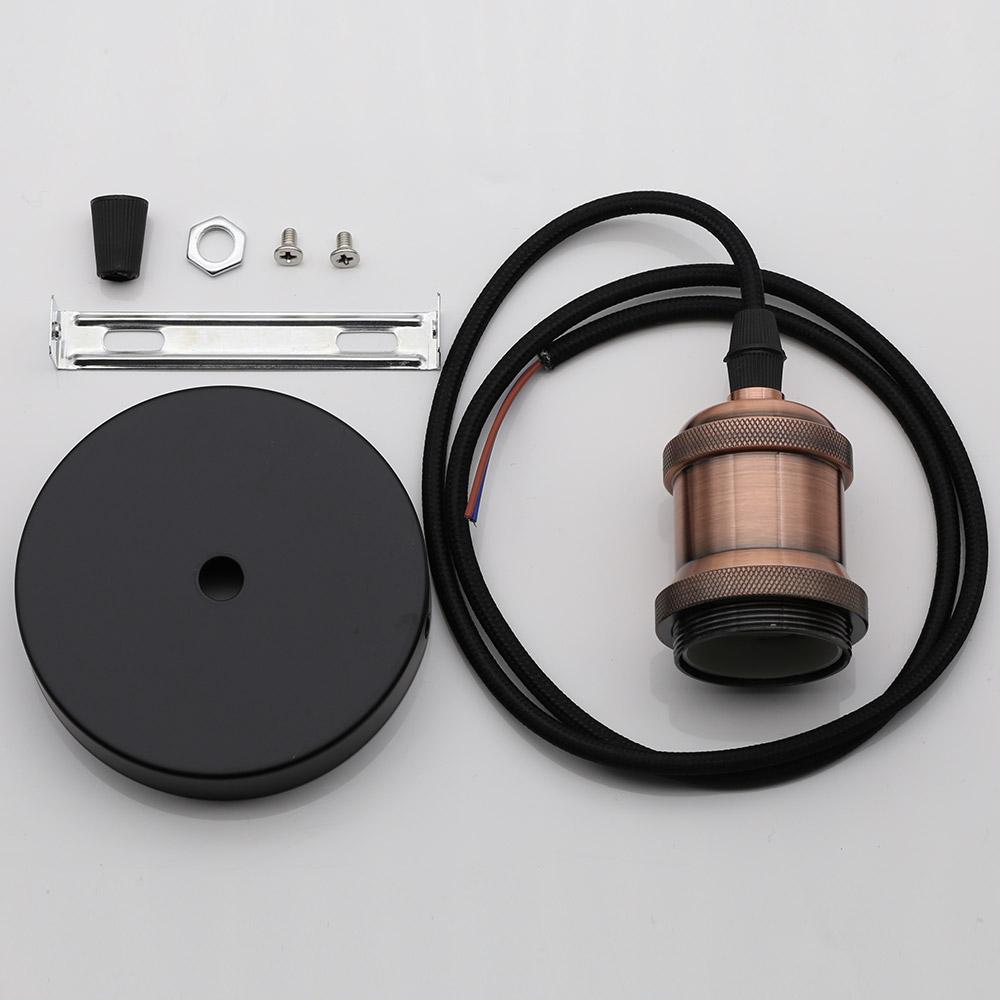 Современные алюминиевые подвесные светильники E27, патрон для лампы 110 В 220 В, светодиодные лампы накаливания, винтажные ретро лампы Эдисона, декор, подвесные