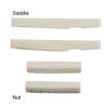2 Sets Of 4 Pcs 6 String Acoustic Guitar Bone Bridge Saddle 72mm and Nut 43mm