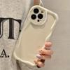 Однотонный Овальный Кудрявая Волна Бампер Чехол Для Телефона Для 17 17E 16 16E 15 14 13 12 11 Pro Max 14 15 16 Plus Мягкий Силиконовый Чехол