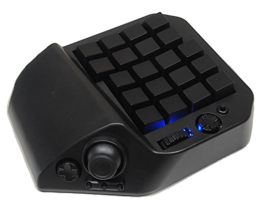 Игровая клавиатура с джойстиком и клавиатурой Все [MH-Device] MH-Delta 41-клавишное одноручное колесо, одноручная клавиатура, для левшей (Стандарт - Черный)