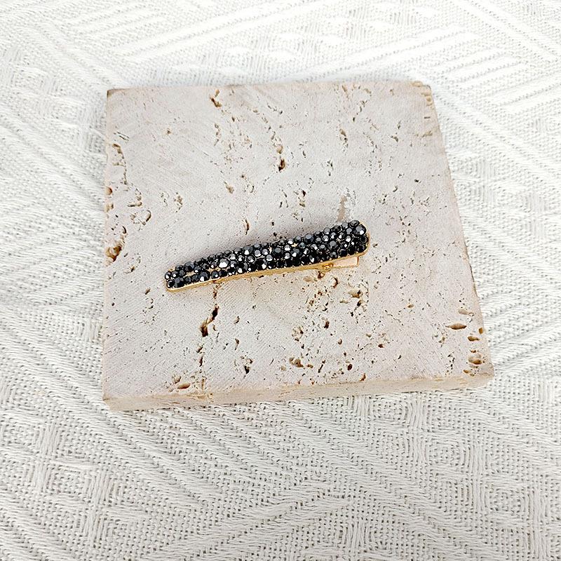 Korean-Style Rhinestone Hair Clip: Fashionable, Versatile, Full Diamond Duckbill with Teeth.