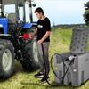 VEVOR Portable Diesel Tank, 439.1 L Capacity & 37.85 L/min Flow Rate, Diesel Fuel Tank with 12V Electric Transfer Pump and 399.3 cm Rubber Hose