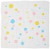 Maruzen Bleached Gauze Polka 28 X 28cm 8-Layer Handkerchief, Dots,