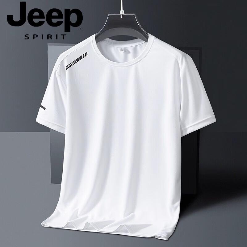 Мужская футболка JEEP SPIRIT с коротким рукавом из ледяного шелка