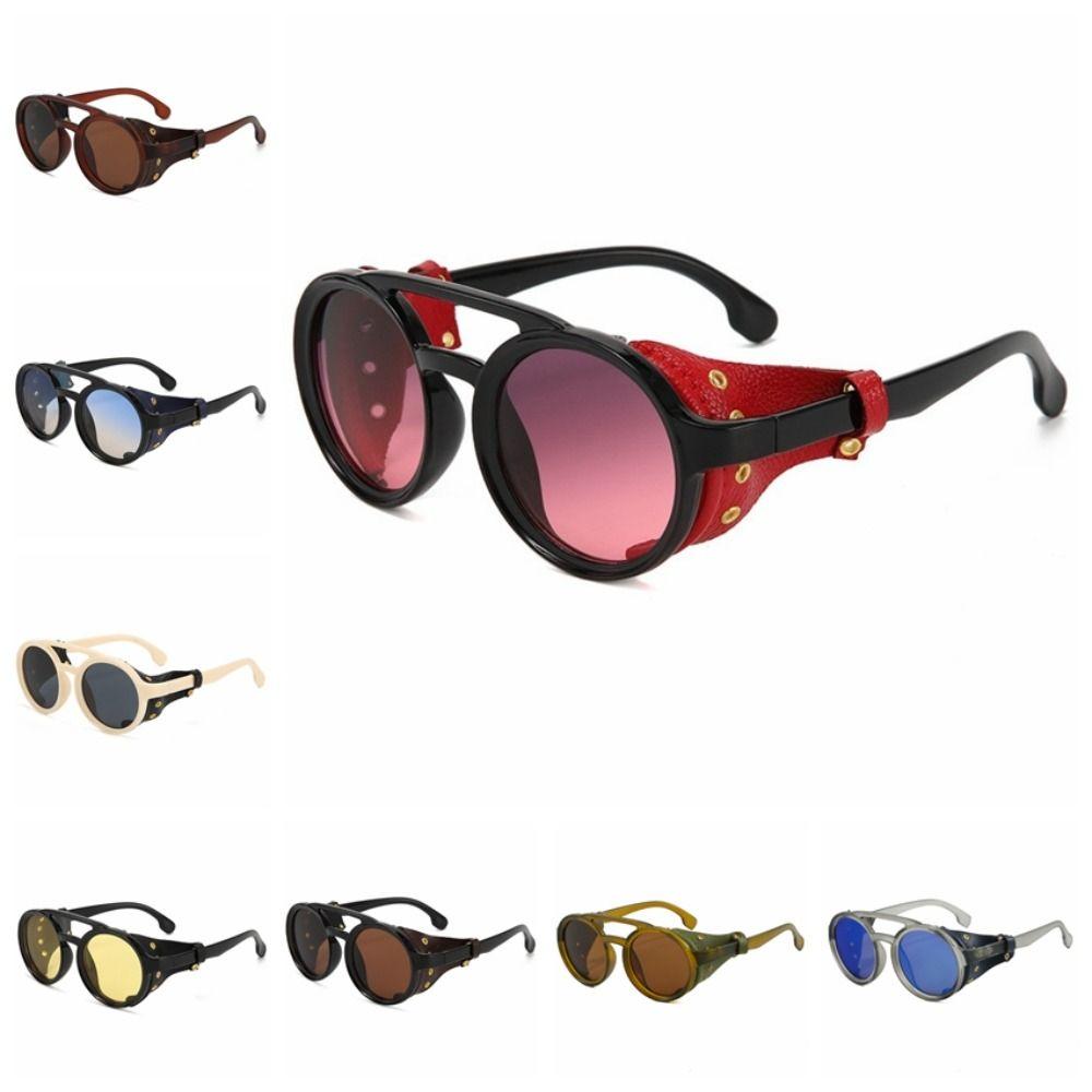 Polarizing Night Vision Retro Round Glasses Anti Wind Vintage Goggles Steampunk Sunglasses Riding