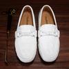 Luxury Brand Italian Genuine Leather Men Shoes Fashion Crocodile Pattern Casual Loafers Men Flat Drving Mocassins Zapatos Hombre