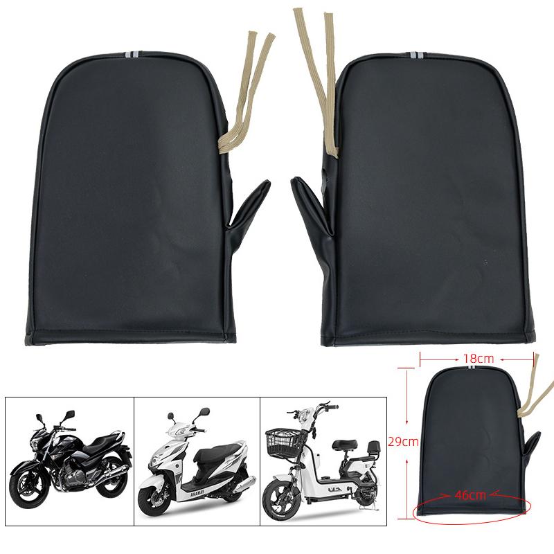 Комплект защитного руля для мотоцикла, роскошный сшитый зимний комплект для аккумулятора автомобиля, ветрозащитный и утолщенный бархатный комплект руля, водонепроницаемый