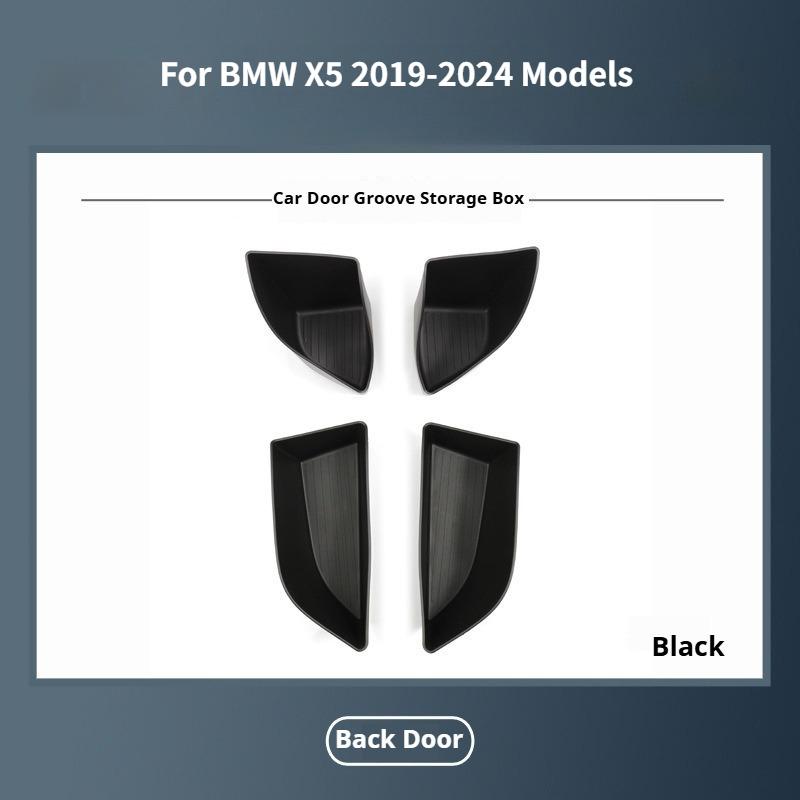 For BMW X5 2019-2024 Car Door Side Storage Box Front Rear Door Handle Armrest Tray Organizer Protector Auto Interior Accessories