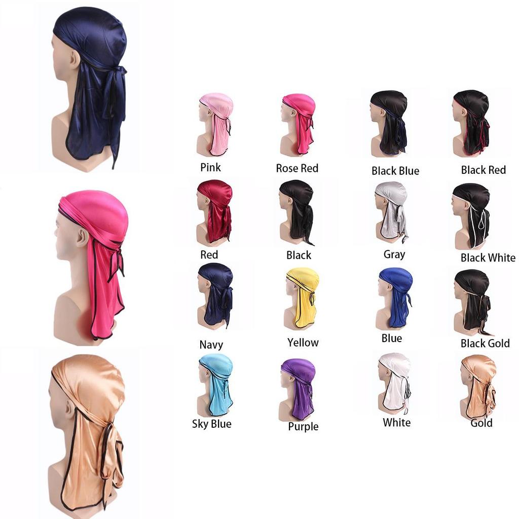 Высококачественная унисекс шелковая дурага бандана шапка с длинным хвостом для максимального комфорта