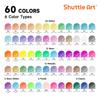 Shuttle Art Gel Ballpoint Gel 60 60 for Tin Back to Christmas Gift Pens, 120-Pack, Ink, Water-Based, Colors, Refills, Fluorescent, Metallic, Glitter,