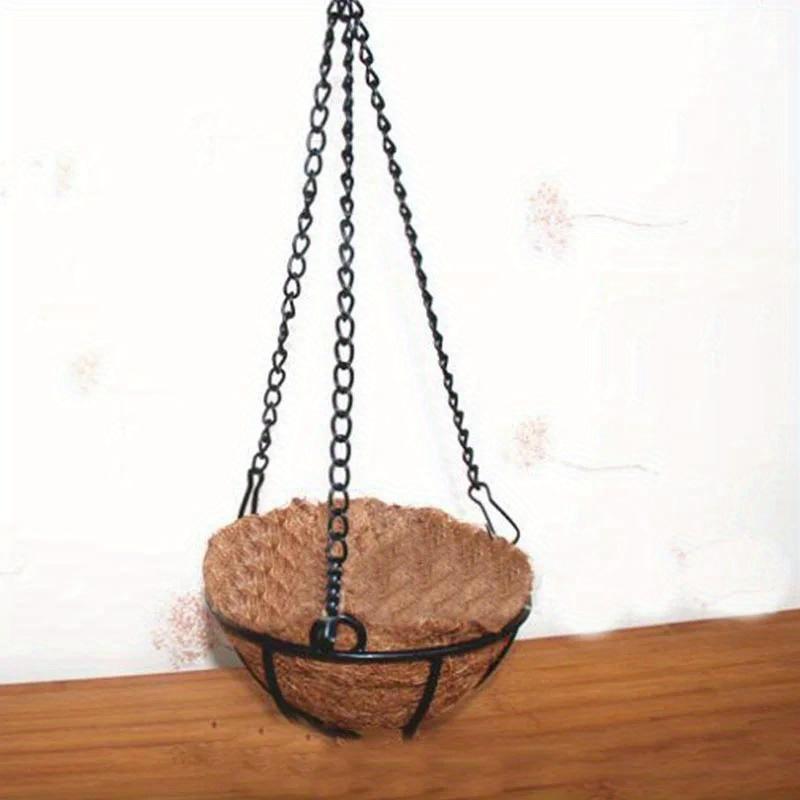 Iron Flower Basket Hanging Chain With Hook For Garden Home Decoration Multifunctional Black Chain DIY Fashion Garden Accessories