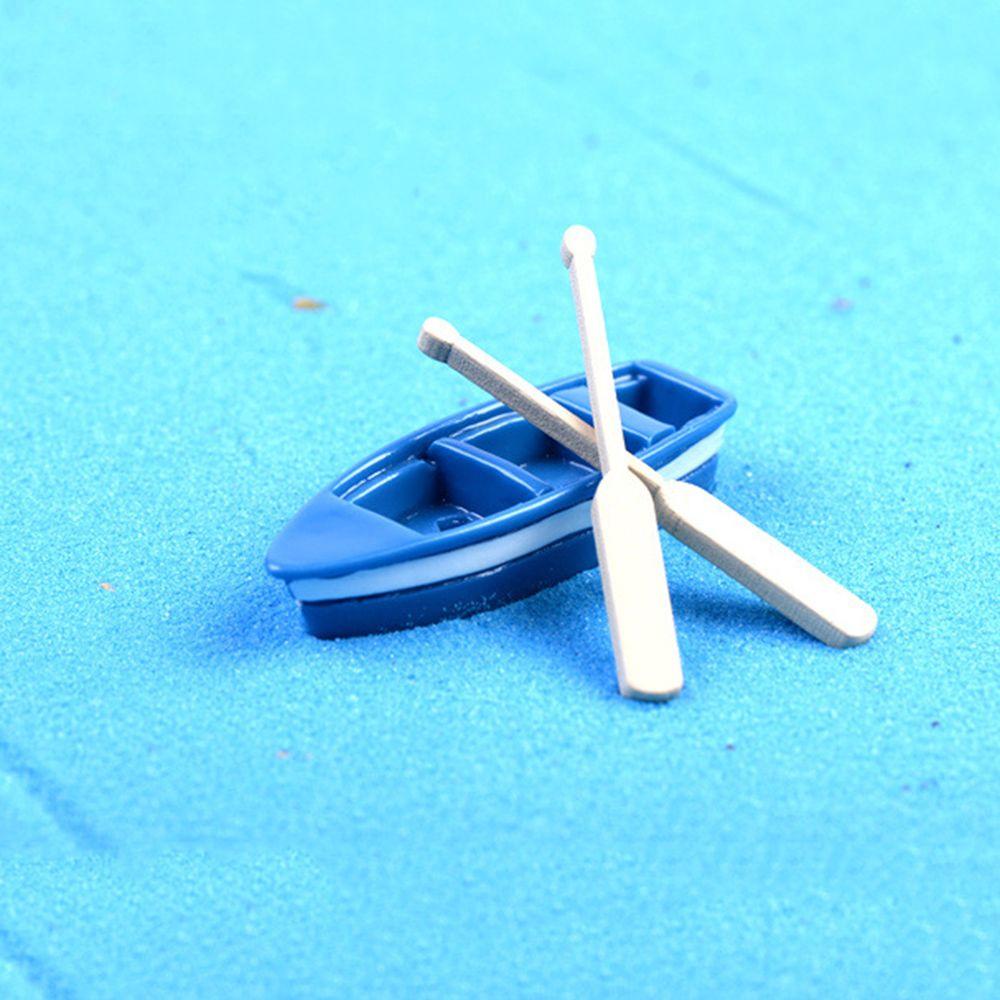 Accessories Micro Landscape Miniature Ship Home Decorations Boat Figurine Artificial Paddle
