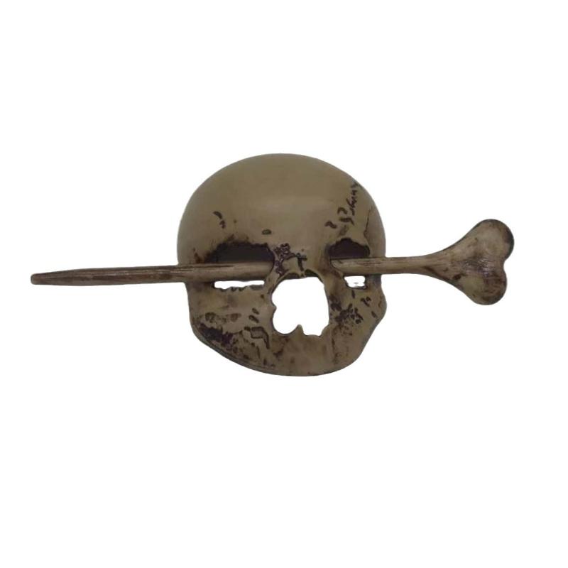 1 комплект заколка-шпилька, палочка, слайд и заколка для волос в виде черепа на Хэллоуин из искусственной кости