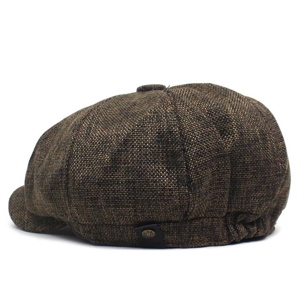 Восьмиугольная шляпа, дышащий берет, мужская шляпа с утиным язычком, кепка в стиле ретро, ​​модная мужская шляпа