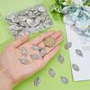 80Pcs Tibetan Style Pendants Oval with Human Antique Silver 24x13x2mm Hole: 1.8mm