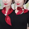 Luxury Silk Scarf Small for Women Girls Shawls and Wraps Fashion Print Office Small Hair Neck Hijabs Foulard Scarves Gifts