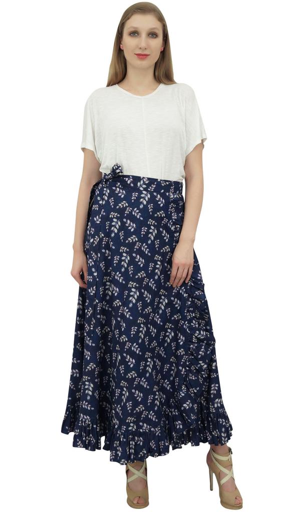 Phagun Платье темно-синего цвета с принтом «шибори» женское с поясом из хлопка с оборками