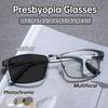 Fashion Unisex New Photochromic Reading Glasses Classic Smart Zoom Progressive Multifocal Color Changing Presbyopia Glasses