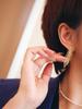 925 Sterling Silver Luxury Shiny Gold Plated Tassel Chain Stud Earring for Women Wedding Party Gift Piercing Jewelry