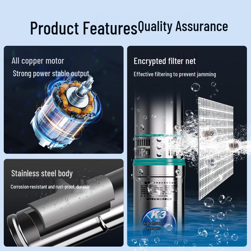Xinjie Stainless Steel Deep Well Submersible Pump