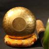 Nepal Tibetan Buddhist Bowl Handmade Singing Bowl Set Cushion Mallet Meditation