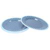 4PCS 9in Salad Plate Fruit Plate Dessert Cake Dishes Pastry Tray Tableware DecorationDark Blue Grid