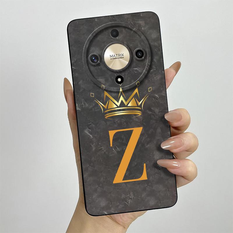 Чехол для Honor X9b Honor X9A Honor Magic 6 Lite Magic 5 Lite Чехол для телефона Королевские Буквы Полностью Матовый Противоударный Мягкий Защитный Чехол