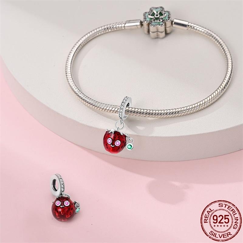Подходит для браслета Panoriginal 3 мм 100% медь Серия Afternoon Tea Подвеска Шарм Для женщин Ювелирные изделия DIY Изящный подарок