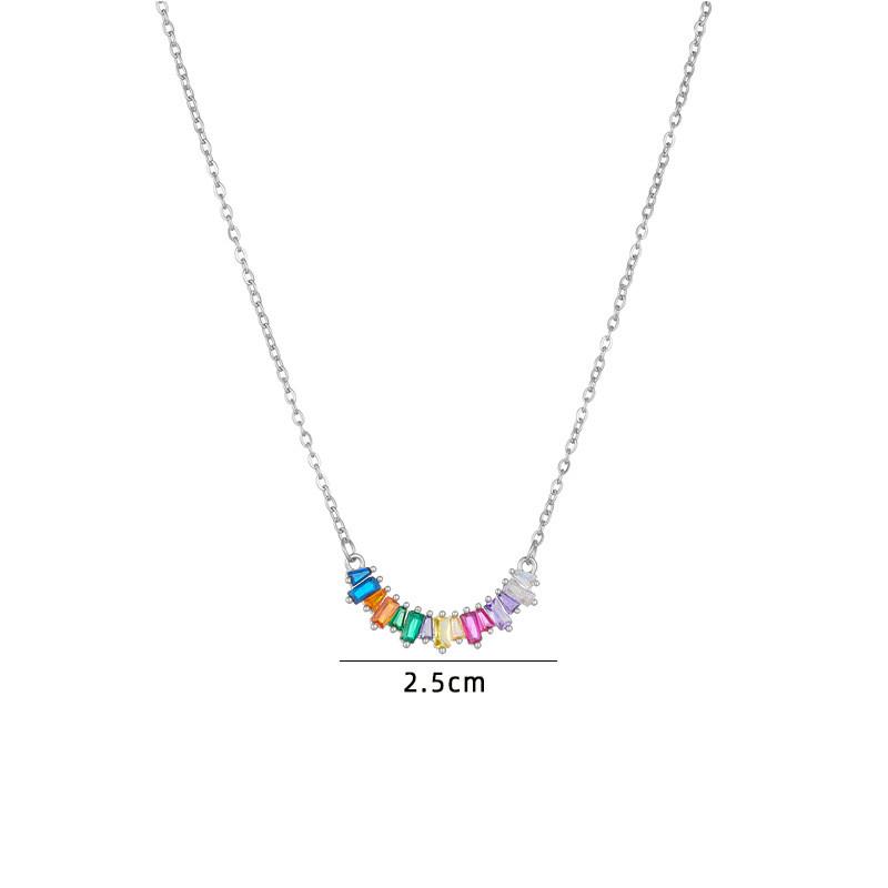 Trendy Zircon Butterfly Flower Pendant Necklace Stainless Steel High Grade Geometric Jewelry Party Gifts For Women Girls
