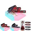 Fashion Ladies Flower Pattern Pu Leather Belt With Metal Buckle For Casual Jeans Wear