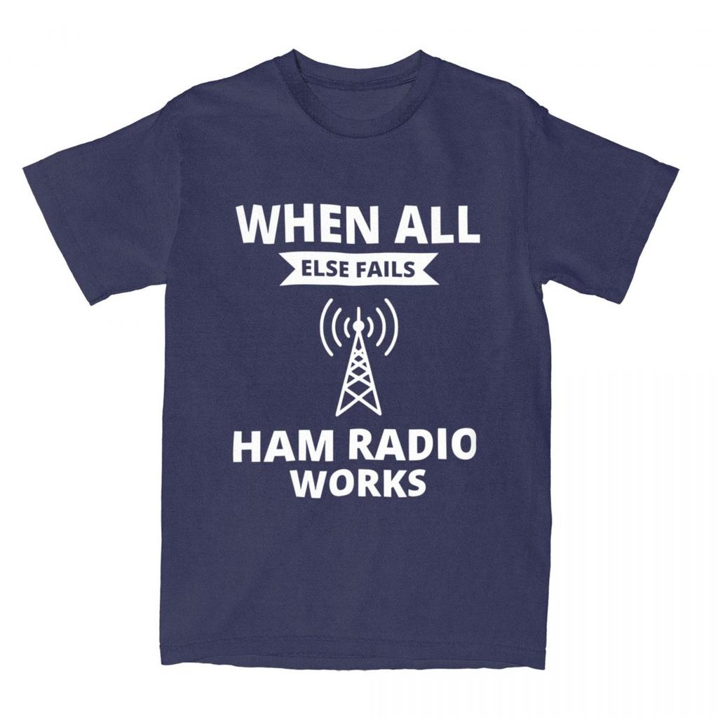Amateur Ham Radio Operator T Shirt Summer Humor Y2K Retro T-Shirts 100 Cotton Tee Shirt For Male Short Sleeve Casual Clothes
