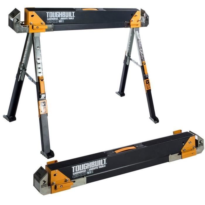 Pack de 2 tréteaux-table de chantier C700 - TOUGHBUILT - TB-C700-2