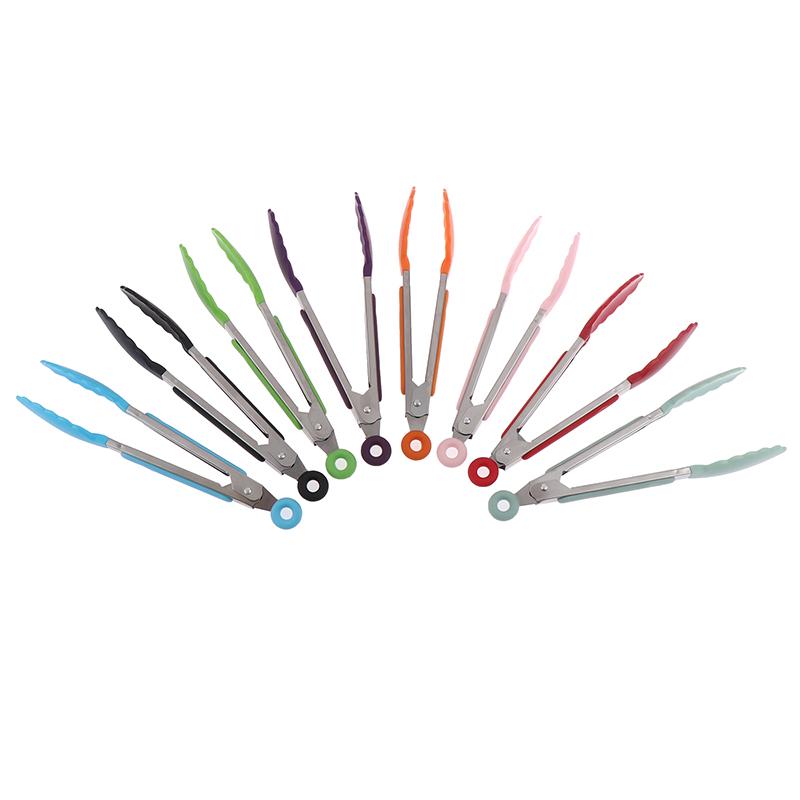 1 шт. 7 дюймов зажим для еды из нержавеющей стали зажим для еды для барбекю гриль стейк зажим для еды нескользящая ручка щипцы для хлеба вечерние кухонные аксессуары для приготовления пищи