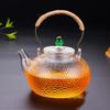 Glass Teapot High Temperature Resistant Tea Set Handmade Hammered Texture Flower Teapot With Handle To Make Teapot Gaiwan Pu Erh