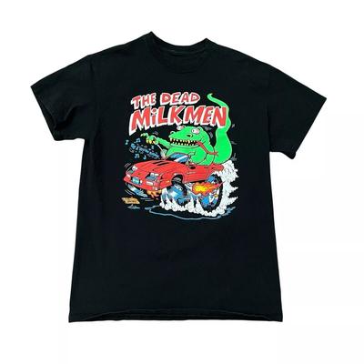 Горячая футболка группы The Dead Milkmen Полный размер S-5XL Черная унисекс футболка