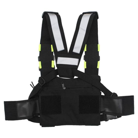 Универсальная нагрудная сумка для двухсторонней радиостанции, держатель для рации hands-free, регулируемая водостойкая сумка-жилет на грудь