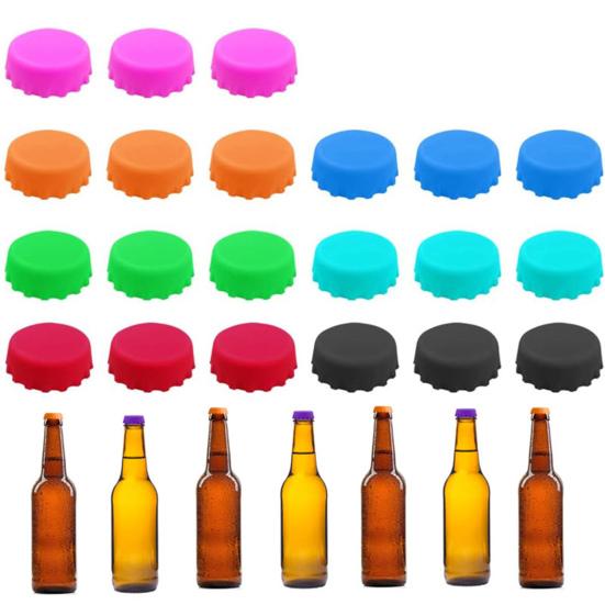 6/18/21 шт., силиконовая крышка для бутылки вина, герметичная, хорошая герметизация, пищевая многоразовая, легко моющаяся, многоразовая, безопасная для мытья в посудомоечной машине, крышка для пива
