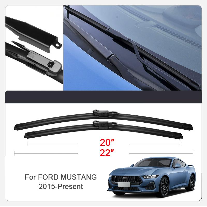 2PCS Car Blade Windshield Wiper For FORD BRONCO ECOSPORT ESCAPE EVEREST EXPLORER F-15 FIESTA MUSTANG MACH E RANGER TAURUS TERRITER