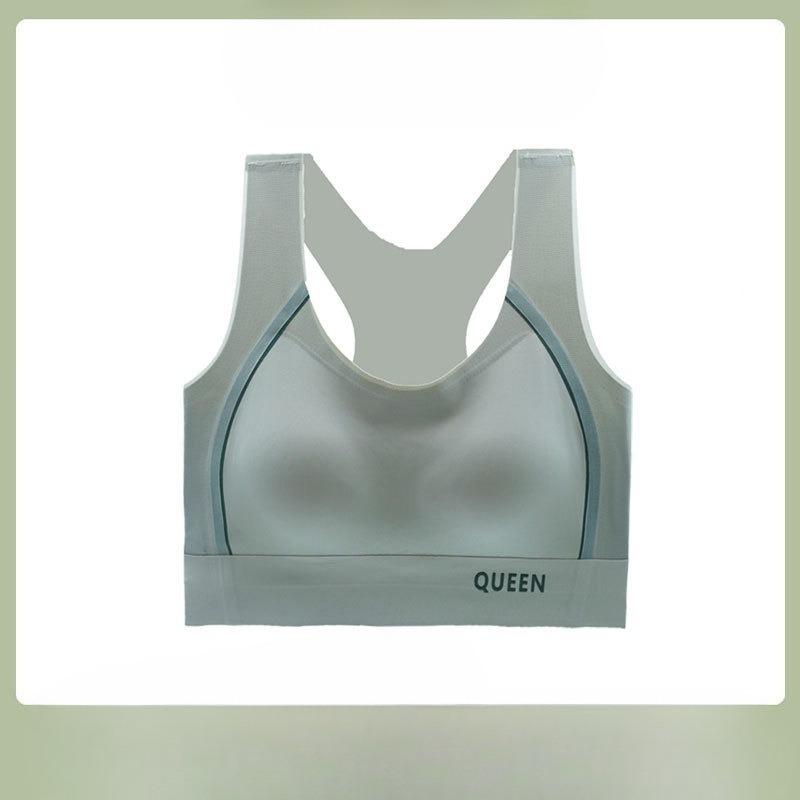 Женское тонкое бесшовное спортивное нижнее белье большого размера с красивой спинкой, защитой от ударов, без косточек, дышащее, с эффектом подтяжки.