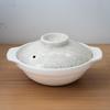 Ginpo Pottery Clay Kyogata Nabeyaki Size Single Serving Suitable for Direct Excellent Heat Banko Made in 11061 Pot, Style, Sumi-Kanrei Finish, Udon,