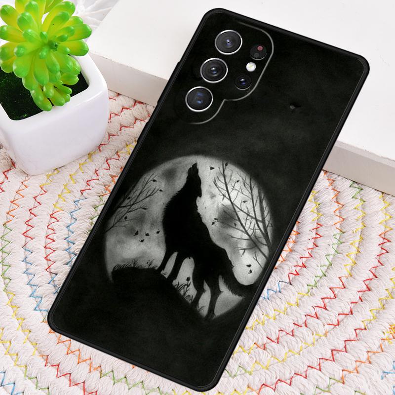 Чехол для телефона Animal The Wolf Howl print для Samsung Galaxy note 10 pro S26 Ultra S23 S24 FE S25 S21 S22 PLUS ударопрочный
