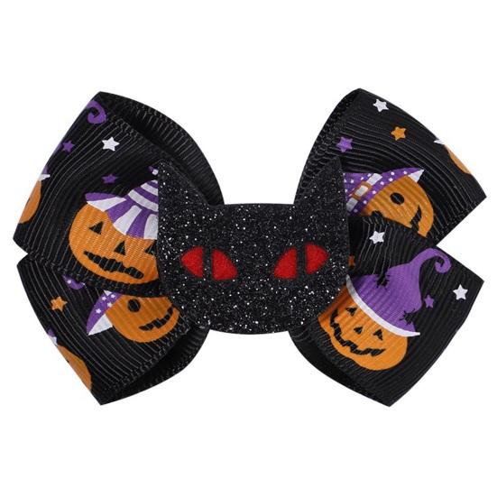 2/6 шт., заколка для волос на Хэллоуин, изысканная работа, заколки для волос с бантом на Хэллоуин, милые аксессуары для волос для девочек и женщин
