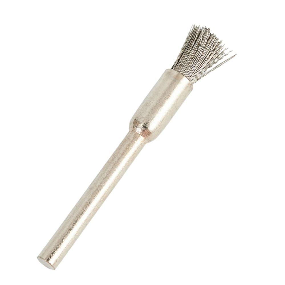 9Pcs Metal Mini Steel Wire Brush Rust Removal Cleaning Brush Wheel New Drill Rotary Tool
