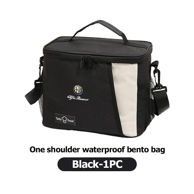 Car Stickers For Alfa Romeo For Alfa Romeo Car Logo Portable Waterproof And Insulated Lunch Box Bento Pouch Accessories 159 Giul