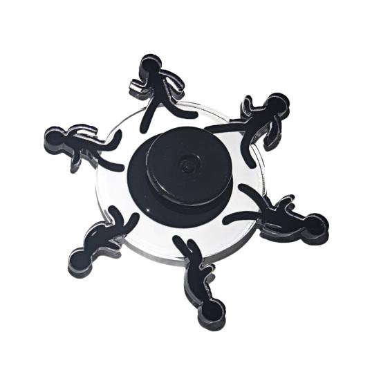 1/2 шт. Бегущий Стикмен Спиннер Игрушка Снятие Тревоги Визуальная Иллюзия Бегущий Человек Вращающийся