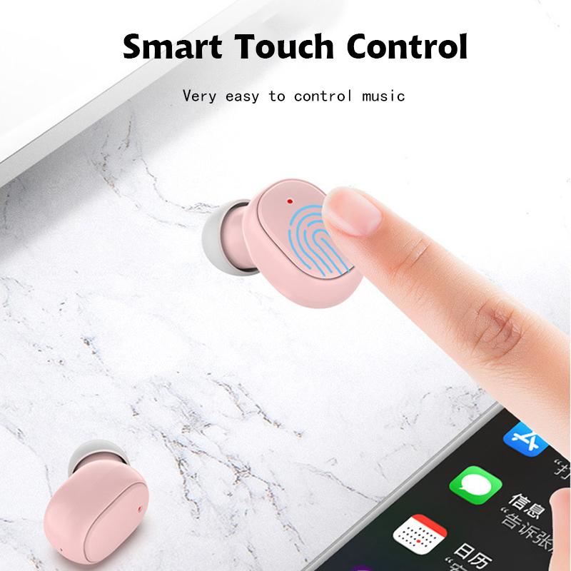 Bluetooth 5.3 Беспроводные мини-наушники HiFi стереогарнитура с HD-микрофоном для всех смартфонов с шумоподавлением