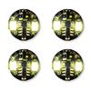 Lezalic 2-LED Lighting, Solid and Flashing, Set of 4, Compatible with CR927 Button Cell Batteries, Magnetic Switch, Wireless, for Dioramas, Plastic Mo